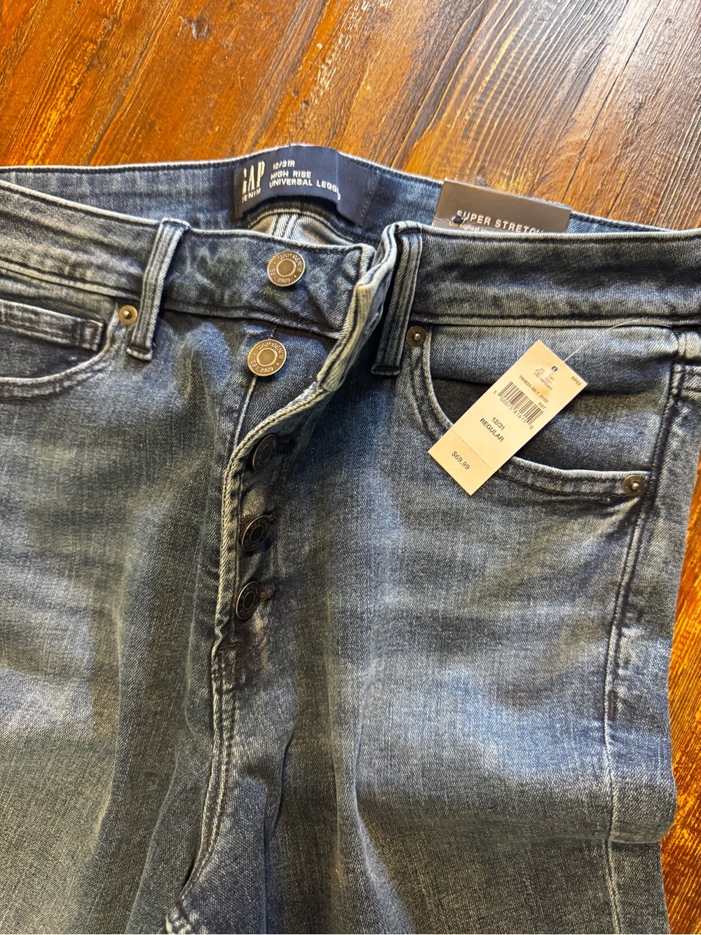 GAP Women’s Blue High Rise Universal Legging Super Stretch Jeans 12 / 31 Reg